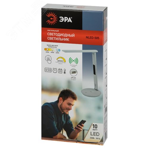 Светильник настольный NLED-505-10W-W светодиодный белый - фото 13