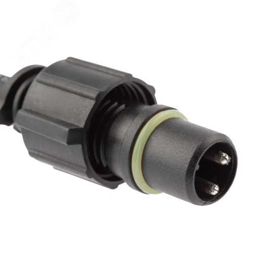 Коннектор ERAPS-C для гирлянд Т-образный IP65 каучук черный - фото 3