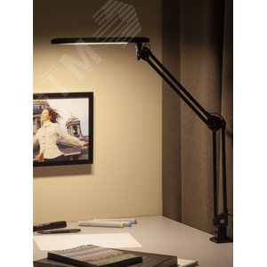 Светильник настольный светодиодный на струбцине черный NLED-441-7W-BK - фото 9