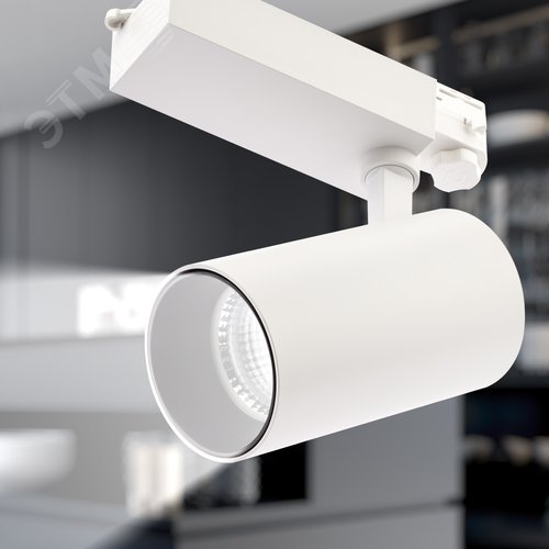 Светильник трековый трёхфазный SТR-30-36-40K-W40 узкий луч 4000K белый - фото 2