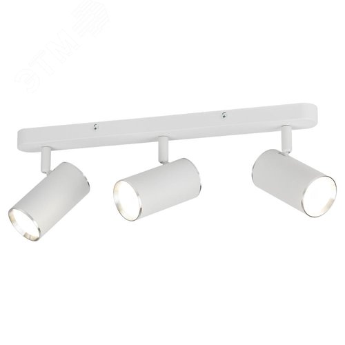 Светильник настенно-потолочный спот OL35-3 WH MR16 GU10 IP20 белый хром - фото 5