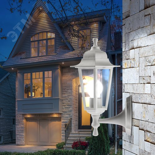 Светильник настенный НБУ 06-60-001 шестигранный белый IP44 Е27 max60Вт - фото 10