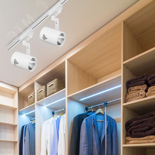 Светильник светодиодный трековый на шинопровод TR1 - 20 WH 20Вт белый COB (20/240) - фото 6