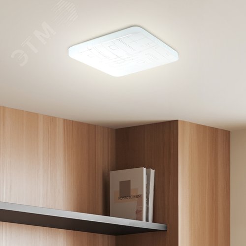 Светильник потолочный Классик без ДУ SPB-6-24 Nancy S светодиодный без ДУ квадратный - фото 9