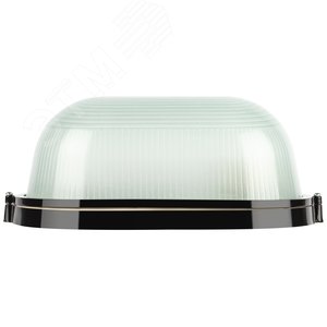 Светильник НБП 04-100-001 Акватермо алюминий/стекло IP54 E27 max 100Вт 280х160 овал черный - фото 3