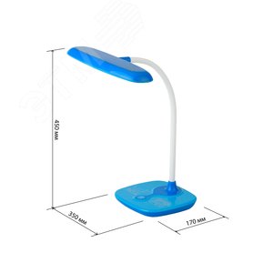 Светильник настольный светодиодный синий NLED-432-6W-BU - фото 3