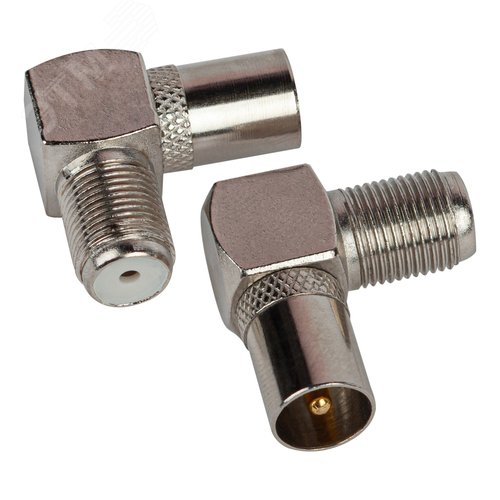 Изображение товара Переходник Simple RS-A04 гнездо F-штекер TV угловой (шт)