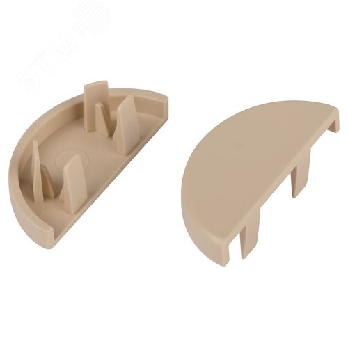 Изображение товара Заглушка EC-KK-30-13-B для полукруглого кабель-канала бежевая 30х13мм 2шт/комплект (шт)