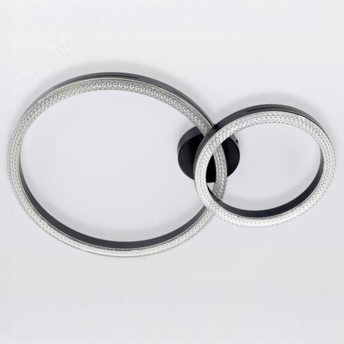 Светильник светодиодный потолочный ДПБ-78Вт 3000К/6000К Модерн Bloom CLL-1 78W RC BK с ДУ - фото 5