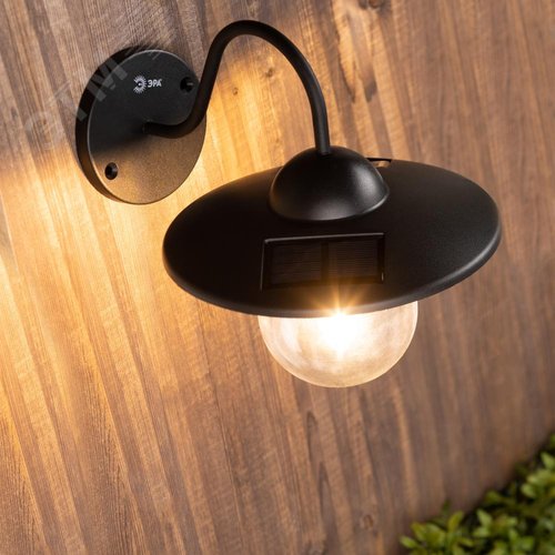 Светильник уличный ERASF22-38 на солнечных батареях настенный Ретро 1 LED - фото 2