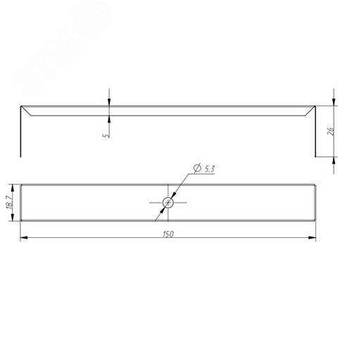 Скоба для светильника SML-AC-BKT для светильников SML для реечных потолков - фото 4