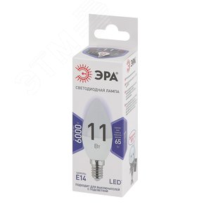 Лампа светодиодная LED 11 Вт 880Лм 6000К свеча холодный E14 170-265В LED B35-11W-860-E14 Standart - фото 2