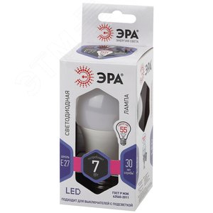 Лампа светодиодная LED 7 Вт 560Лм 6000К груша холодный E27 170-265В LED A60-7W-860-E27 Standart - фото 2