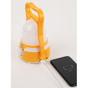 Фонарь кемпинговый светодиодный KA-801 Гном аккумуляторный 4 Вт, 1700мАч 5V, USB, подвес + диммер Элементы питания в комплекте - фото 9