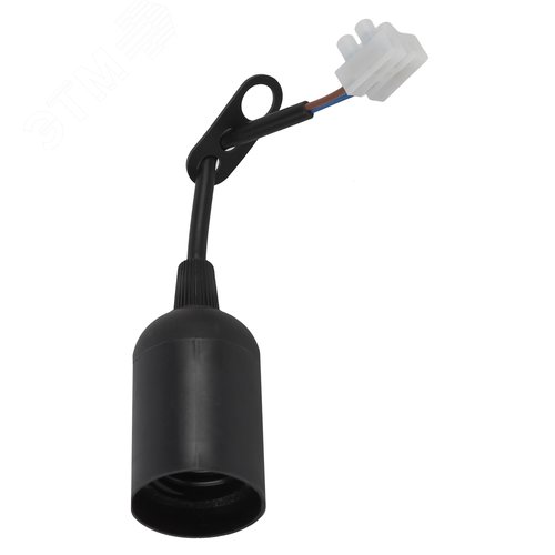 Патрон Е27 с клеммной колодкой,пластик,черный (50/200/6000) - фото 2