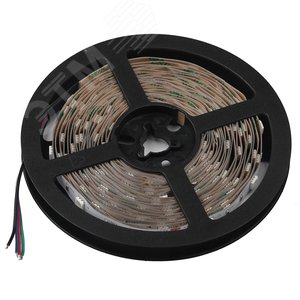 Лента светодиодная 7,2Вт/м 12В RGB IP20 30LED/м KU-5050AD-30D-RGB - фото 1