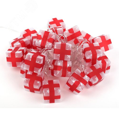 Гирлянда LED нить подарки 3 м холодный свет 220 V IP20 24/192 ENIN-3P - фото 2