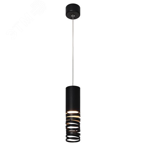 Светильник подвесной (подвес) PL22 BK MR16 GU10 потолочный цилиндр черный - фото 6