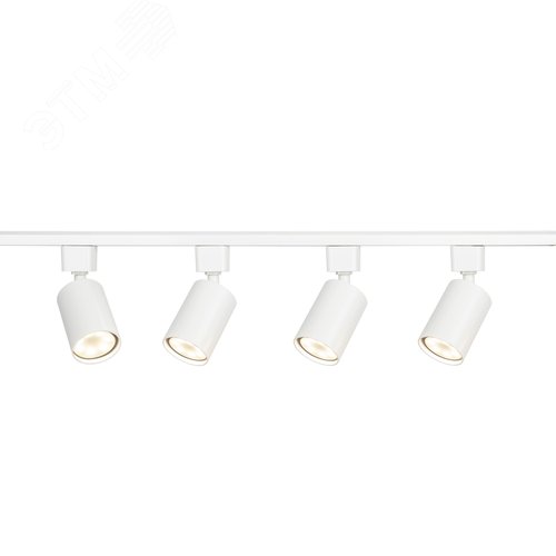 Светильник трековый однофазный набор из 4х шт. под лампу GU10, шинопровод 80 см. Белый TR70-SET4-GU10-WH - фото 6