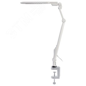 Светильник настольный светодиодный NLED-496-12W-W на на струбцине белый - фото 7