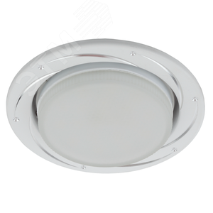 Светильник встраиваемый KL 77 AL/WH /1 под лампу Gx53 220V 13W серебро/белый (50/1000) - фото 1