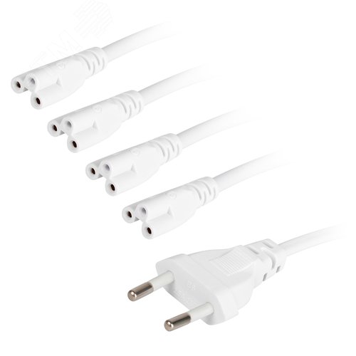 Разветвитель сетевой для линейных светильников ДБО на 4 точки с таймером 4, 8, 12H 4х IEC C7 3pin 2m+timer - фото 5