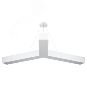 Изображение товара Светильник LED Geometria Igrek SPO-144-W-40K-066 66Вт 4000К 4000Лм IP40 1200х1200х80 белый подвесной драйвер внутри (шт)