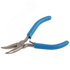 Изображение товара Тонкогубцы 120 мм мини с изогнутым носом обливные рукоятки (шт)