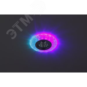 Светильник точечный DK LD6 BL/WH декор cо светодиодной подсветкой (белый), голубой - фото 4