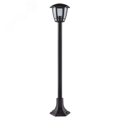 Изображение товара Светильник садово-парковый НТУ 07-40-004 Валенсия 3 черный 6 гранный напольный IP44 Е27 max 60Вт (шт)