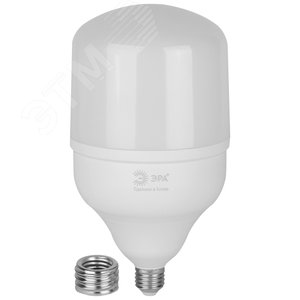 Лампа светодиодная LED 100 Вт 9800Лм 4000К T140 нейтральный E27/E40 (переходник) 170-265В LED POWER T140-100W-4000-E27/E40 Red Line - фото 3