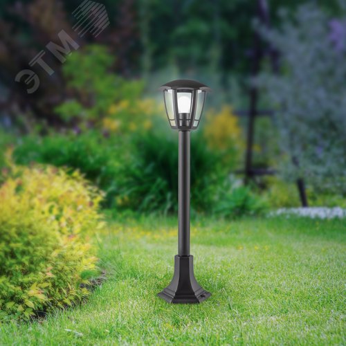 Светильник садово-парковый НТУ 07-40-004 Валенсия 3 черный 6 гранный напольный IP44 Е27 max 60Вт - фото 9