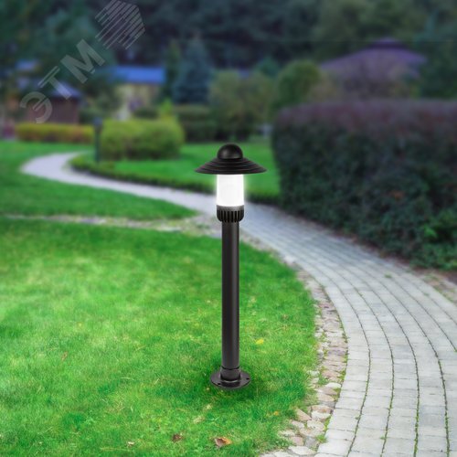 Светильник садово-парковый НТУ 01-60-009 Поллар напольный черный IP54 Е27 max60Вт h860мм - фото 10