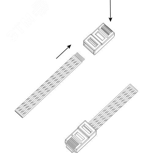 Джек Simple RJ-1-S RJ-45 8P8C CAT 5e - фото 2