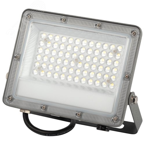 Прожектор светодиодный ДО-50 Вт 5000 Лм 6500K IP65 90 градусов LPR-063-0-65K-050 PRO - фото 1