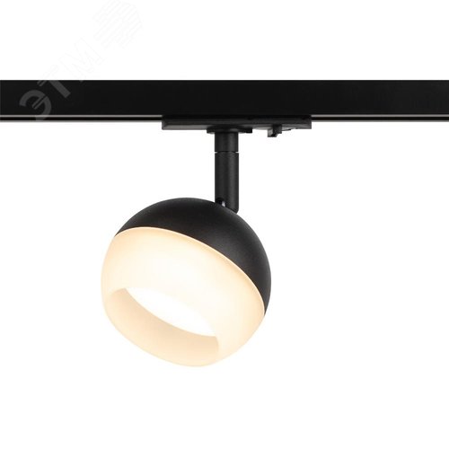 Светильник трековый TR46 - GX53 BK однофазный под лампу GX53 черный под лампу GX53, лампа в комплект не входит - фото 4