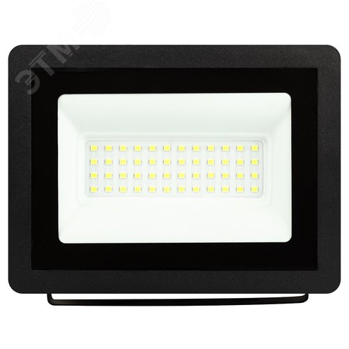 Прожектор светодиодный ДО-50 Вт зеленый цвет свечения 5000 Лм IP65 200-240В черный корпус 50w LPR-025-GREEN-050 - фото 2