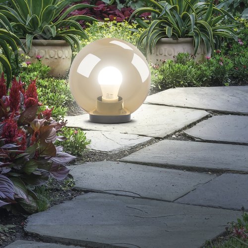 Светильник на опору/кронштейн НТУ 01-100-3033 шар золотистый IP44 Е27 max100Вт d300mm - фото 11