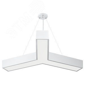 Светильник подвесной светодиодный 44Вт 3500Лм 4000K IP40 800х80 белый Geometria Igrek SPO-142-W-40K-044 драйвер внутри - фото 1