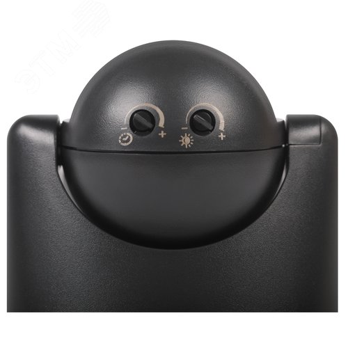 Датчик движения настенный инфракрасный 1200 Вт 180 градусов IP44, черный MD 03 - фото 3