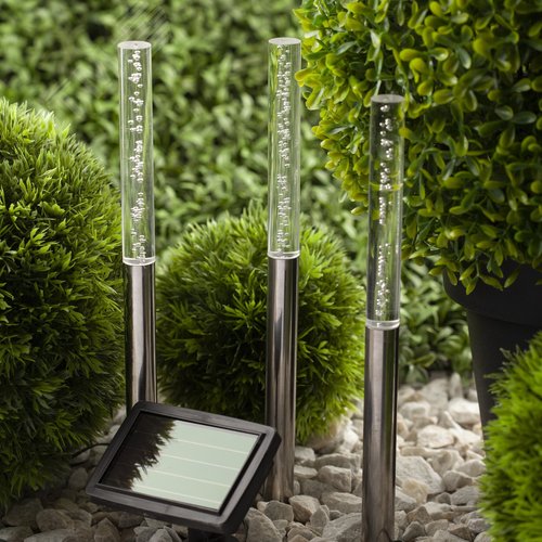 Светильник садовый Пузырьки на солнечной батарее, 3 шт 38 см ERASF024-21 - фото 3