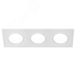 Светильник встраиваемый декоративный KL90-3 WH MR16/GU5.3 белый, пластиковый (MR16/GU5.3 в комплект не входит) - фото 8