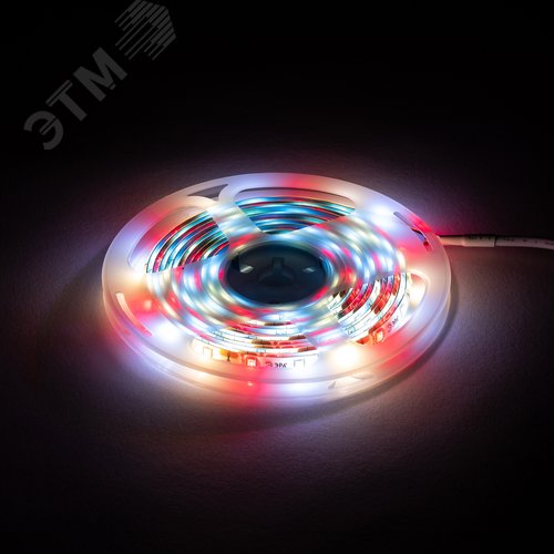 Лента светодиодная для растений полного спектра 3м IP65 с адаптером 12V FITO-Strip Light-Rа90-27W-3m-12V-IP65 - фото 7