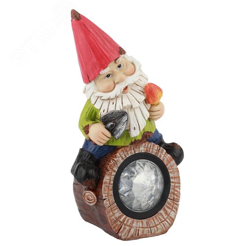 Светильник садовый на солнечной батарее, полистоун, цветной, 24,3 см SL-RSN24-GN-4M - фото 2