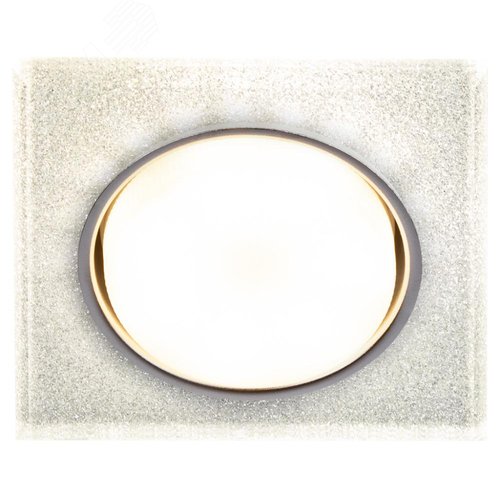 Светильник встраиваемый со светодиодной подсветкой DK LD50 CH/SHSL GX53 хром серебро - фото 6