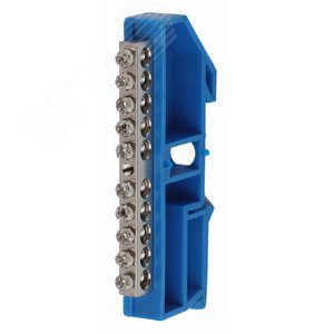 Изображение товара Шина N Ноль на DIN-изол ШНИ-6х9-10 никелированная Д-Синий (шт)