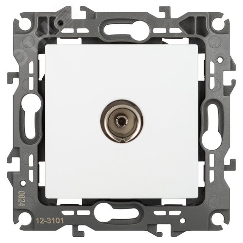 Изображение товара Розетка Серия 12 12-3101-01М TV одиночная, белый матовый (шт)