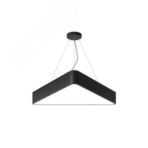 Изображение товара Светильник светодиодный Geometria Delta SPO-151-B-40K-030 30Вт 4000К 2900Лм IP40 600х600х80 черный подвесной (шт)