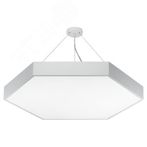 Светильник LED Geometria Hexagon SPO-122-W-40K-066 66 Вт 4000К 800х800х80 белый подвесной драйвер внутри - фото 1