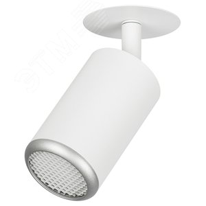 Светильник встраиваемый алюминиевый KL106 WH/SL MR16 GU5.3 белый/серебро матовый - фото 1